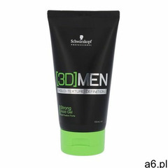 Schwarzkopf professional [3d] men żel do włosów strong (strong hold gel) 150 ml - ogłoszenia A6.pl