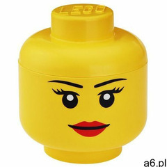 POJEMNIK LEGO GŁÓWKA DZIEWCZYNKA L - LEGO POJEMNIKI - ogłoszenia A6.pl