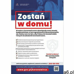 Plakat zostań w domu - ogłoszenia A6.pl