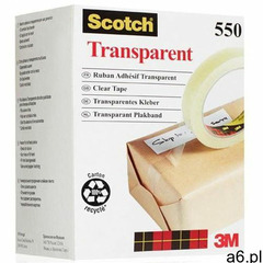 Taśma biurowa SCOTCH (550), 19mm, 66m, w wieży, 8 szt., transparentna - ogłoszenia A6.pl