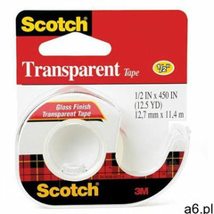 Taśma biurowa SCOTCH Crystal 144 12,7mm x 11,4m z dyspenserem - ogłoszenia A6.pl