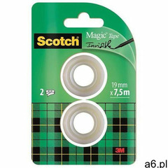 Taśma biurowa SCOTCH Magic (8-1975R2) matowa 19mm 7,5m 2szt. - ogłoszenia A6.pl