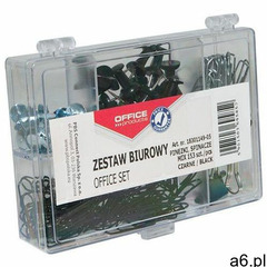 Zestaw biurowy pinezki klipy i spinacze czarny, 18301149-05 - ogłoszenia A6.pl