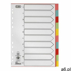 Elba Przekładki kartonowe 10 kolorów (3045050288203) - ogłoszenia A6.pl
