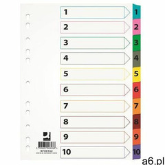 Q-connect Przekładki mylar 1-10 kart (5705831001626) - ogłoszenia A6.pl
