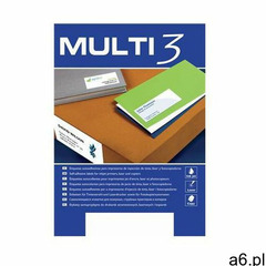 Multi3 Etykiety uniwersalne multi 3, 70x36mm, prostokątne, białe 100 ark. - ogłoszenia A6.pl
