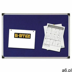 Tablica filcowa BI-OFFICE, 60x90cm, niebieska - ogłoszenia A6.pl