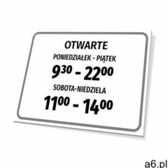 Tabliczka otwarte wraz z godzinami pracy - ogłoszenia A6.pl