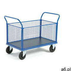 Wózek platformowy transfer, 4 burty z siatki, 1200x800 mm, gumowe koła, bez hamulców marki Aj produk - ogłoszenia A6.pl
