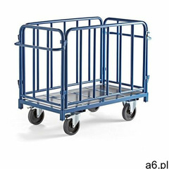 Wózek platformowy, 4 burty,1300x700 mm, 1200 kg, niebieski marki Aj produkty - ogłoszenia A6.pl
