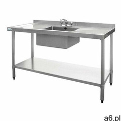 Stół roboczy ze zlewem | 1500x600x(h)900mm marki Vogue - ogłoszenia A6.pl