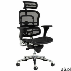 Sofa.pl Fotel biurowy ergohuman czarny - siatka, stal polerowana - ogłoszenia A6.pl