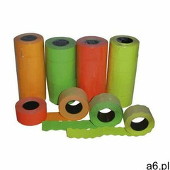 Metki cenowe 1rz. 26x12 fala - pomarań 1 ROLKA (5907554900976) - ogłoszenia A6.pl