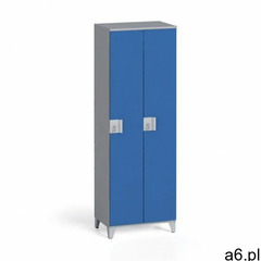 Szafa dwuczęściowa 1750 x 600 x 400 mm, szary/niebieski marki B2b partner - ogłoszenia A6.pl