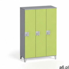 Szafa trzyczęściowa 1400 x 900 x 400 mm, szary/zielony marki B2b partner - ogłoszenia A6.pl