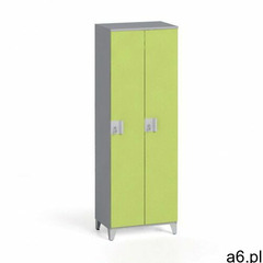 B2b partner Szafa dwuczęściowa 1750 x 600 x 400 mm, szary/zielony - ogłoszenia A6.pl