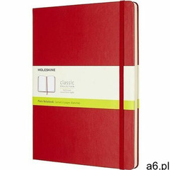 Notes Moleskine w twardej oprawie XL czerwony w linie - ogłoszenia A6.pl