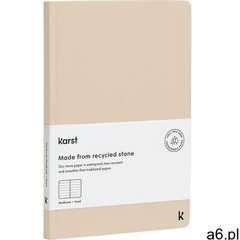 Notes z kamiennego papieru wodoodporny karst twarda oprawa a5 piaskowy w linie, H5-Lined-Dune - ogłoszenia A6.pl