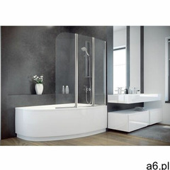 Besco Ambition 3 parawan nawannowy 123,5x139 cm trzyskrzydłowy szkło przezroczyste PA-3S, PA-3S - ogłoszenia A6.pl
