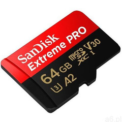 Karta pamięci SANDISK microSDXC Extreme Pro 64GB 170MB/s C10 U3 V30 A2, 001835200000 - ogłoszenia A6.pl
