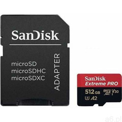 Karta pamięci SANDISK Extreme Pro microSDXC 512GB DARMOWY TRANSPORT - ogłoszenia A6.pl