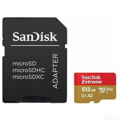 Sandisk Karta pamięci extreme microsdxc 512gb darmowy transport (0619659173760) - ogłoszenia A6.pl