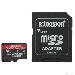 Kingston microSD 128GB Canvas React Plus 285/165 U3 V30, MLPMR2/128GB - ogłoszenia A6.pl