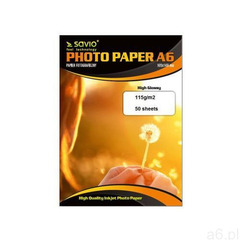 Papier SAVIO Photo 115g A6 Błyszczący, PA-02 - ogłoszenia A6.pl