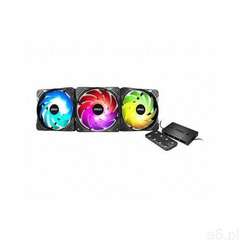 MSI Chłodzenie MAX F12A-3H 120mm ARGB Case Fan 3pack BLACK, MAX F12A-3H - ogłoszenia A6.pl