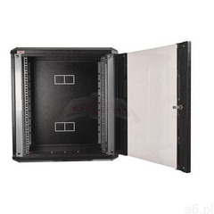 Sabaj-system sp. z o.o. Szafa wisząca rack 19" 9ux400 ip30 z drzwiami przeszklonymi czarna 9005  - ogłoszenia A6.pl