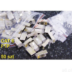 Wtyk RJ45 Cat6 Końcówki Wtyki FTP 50 sztuk, 19-0020 - ogłoszenia A6.pl