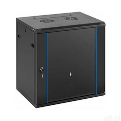 Fromm & Starck Szafa rack - 19 cali - 12U - zamykana na klucz - do 60 kg - czarna STAR_DC.19.12. - ogłoszenia A6.pl