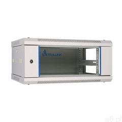 szafka wisząca rack 4u 600x450 szara szklane drzwi marki Extralink - ogłoszenia A6.pl