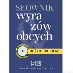 Słownik wyrazów obcych dużym drukiem +CD gratis, oprawa miękka - ogłoszenia A6.pl
