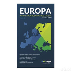 MAPA SKŁADANA EUROPY 2016 - SAMOCHODOWO-POLITYCZNA 1:4 300 000 (9788387728281) - ogłoszenia A6.pl
