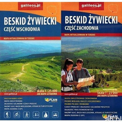 Mapa turystyczna - Beskid Żywiecki 1:25 000 - pracz zbiorowa - książka, Plan - ogłoszenia A6.pl