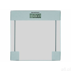 SILVERCREST® Waga łazienkowa szklana (Srebrny), kolor srebrny - ogłoszenia A6.pl