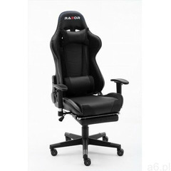 Fotel gamingowy pro gamer™ black z podnóżkiem marki Razor - ogłoszenia A6.pl