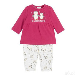 Bonprix Sukienka dresowa niemowlęca + legginsy (2 części), bawełna organiczna (8907890486490) - ogłoszenia A6.pl