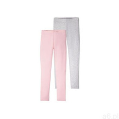 PEPPERTS® Legginsy dziewczęce z bawełny organicznej, 2 pary (158/164, Szary/różowy) (4055334400862) - ogłoszenia A6.pl