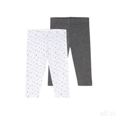 legginsy niemowlęce, 2 pary (62/68, gwiazdy we wzory/szary) marki Lupilu® - ogłoszenia A6.pl