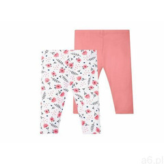 LUPILU® Legginsy dziewczęce 3/4, 2 pary (98/104, Różowy/biały), kolor różowy - ogłoszenia A6.pl
