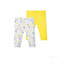 Lupilu® legginsy dziewczęce 3/4, 2 pary (86/92, żółty/biały) - ogłoszenia A6.pl