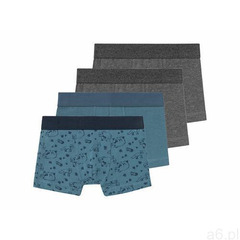 LUPILU® Bokserki chłopięce, 4 pary (98/104, Szary/ niebieski), kolor niebieski - ogłoszenia A6.pl