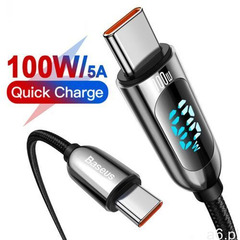 display fast charging | kabel type-c usb-c 5a 100w z wyświetlaczem power delivery quick charge 4.0 2 - ogłoszenia A6.pl