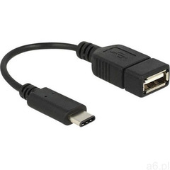 Przejściówka, adapter USB 2.0 Delock 65579, [1x złącze męskie USB-C™ - 1x złącze żeńskie USB 2.0 A], - ogłoszenia A6.pl