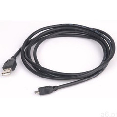 Gembird Kabel usb micro-b(m)->a(m) 2.0 1.8m czarny - ogłoszenia A6.pl
