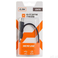 KABEL USB MICRO AM-MBM5P 2.0 0.3M NATEC EXTREME MEDIA (BLISTER) - ogłoszenia A6.pl