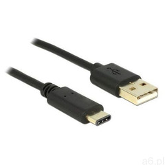 Kabel usb-c(m)->a(m) 2.0 2m czarny marki Delock - ogłoszenia A6.pl