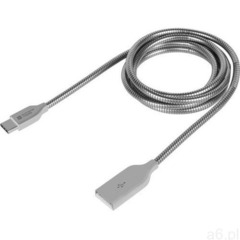 Natec kabel usb-c - usb-a m/m 2.0 extreme media 1m srebrny metal - ogłoszenia A6.pl